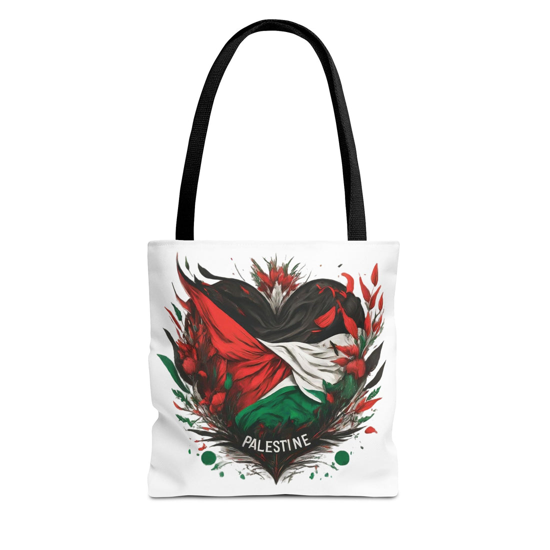 Love Grunge Palestine Flag - Tote Bag