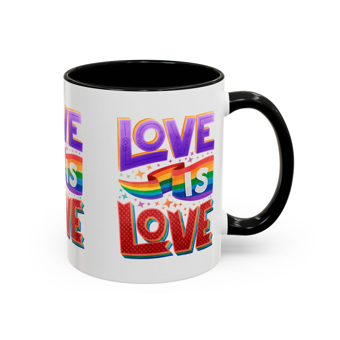 LOVE - Accent Coffee Mug