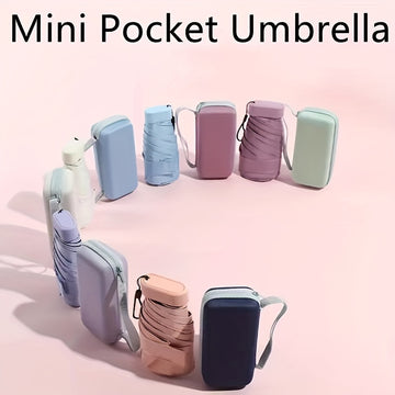 Compact Travel Umbrella | Mini, Portable, Windproof, UV Protection