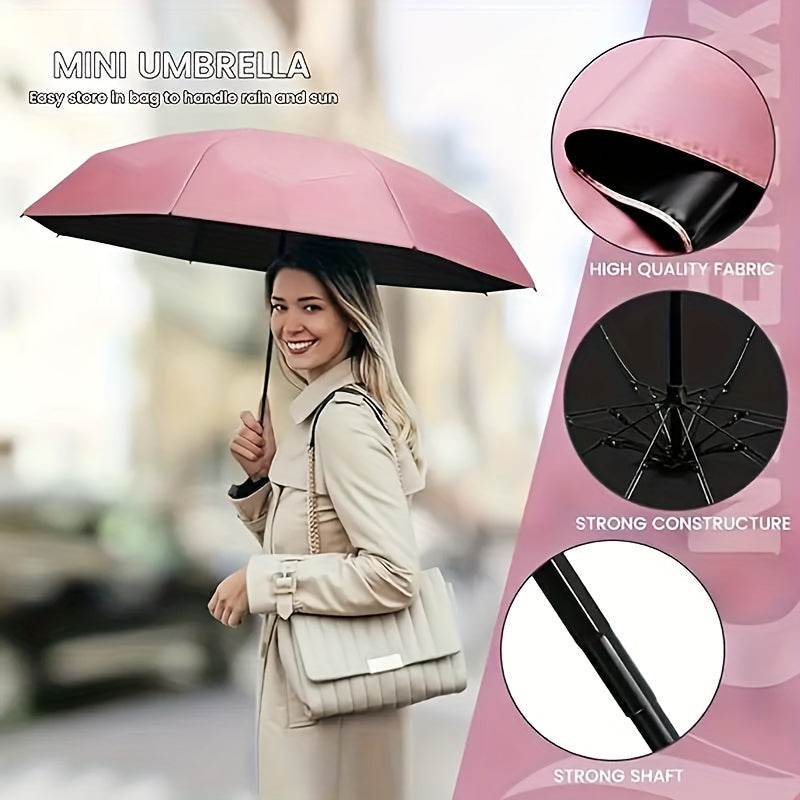 Compact Travel Umbrella | Mini, Portable, Windproof, UV Protection