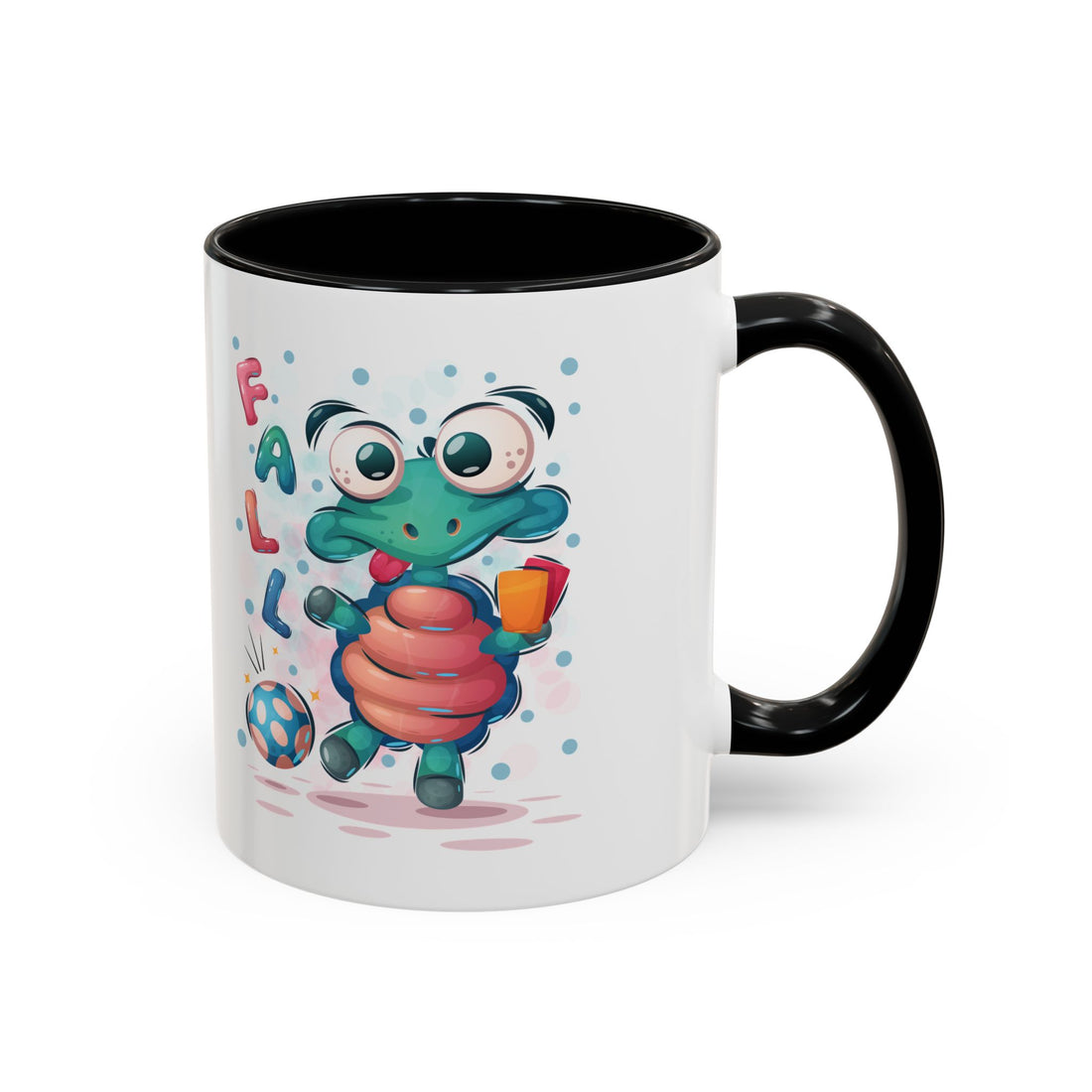 Falling Turtle - Accent Coffee Mug (11, 15oz)