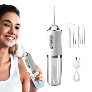 4-Head Electric Dental Irrigator | Deep Clean & Fresh Breath