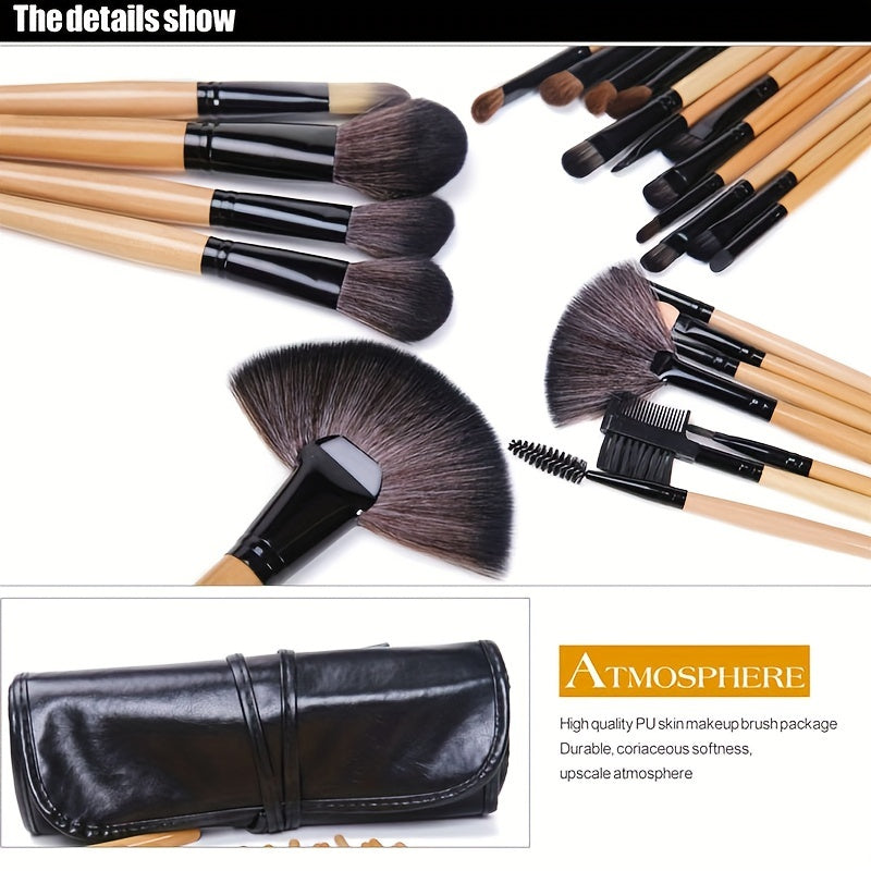 24-Piece Makeup Brush Set | Professional Quality & Luxury