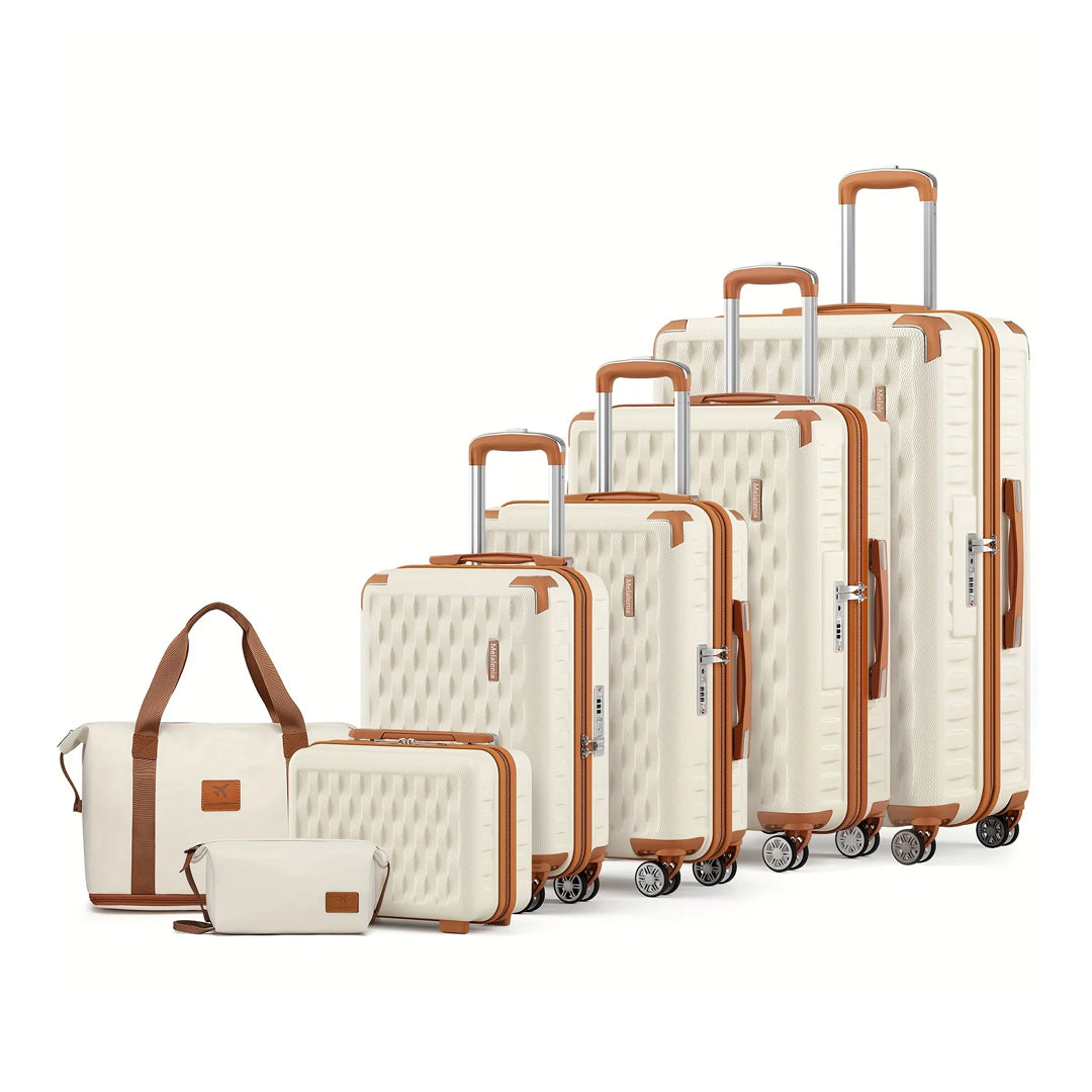 7-Piece Luggage Set | Durable, Lightweight, TSA-Approved | Perfect for Family Travel