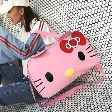 Cute Hello Kitty Travel Bag - Spacious, Durable, Stylish Tote