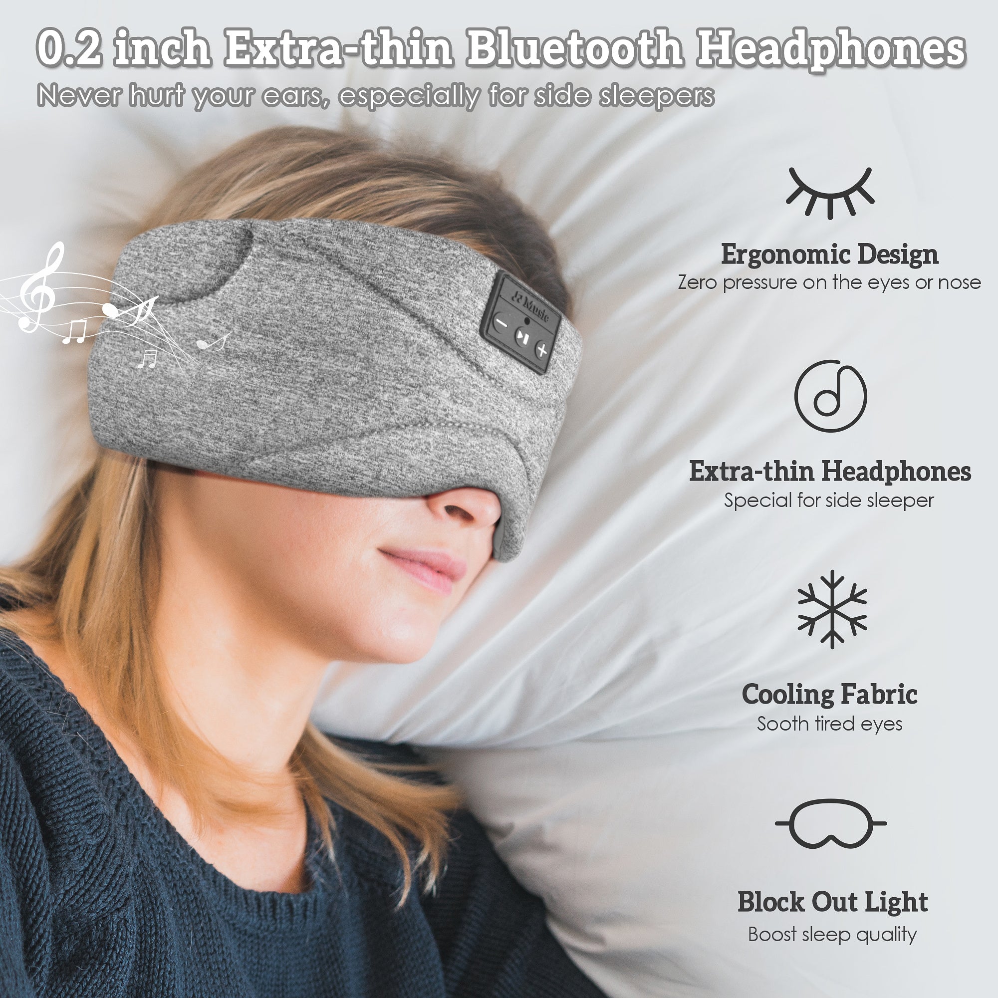 Light-Blocking Eye Mask | Noise-Canceling | Cooling Comfort