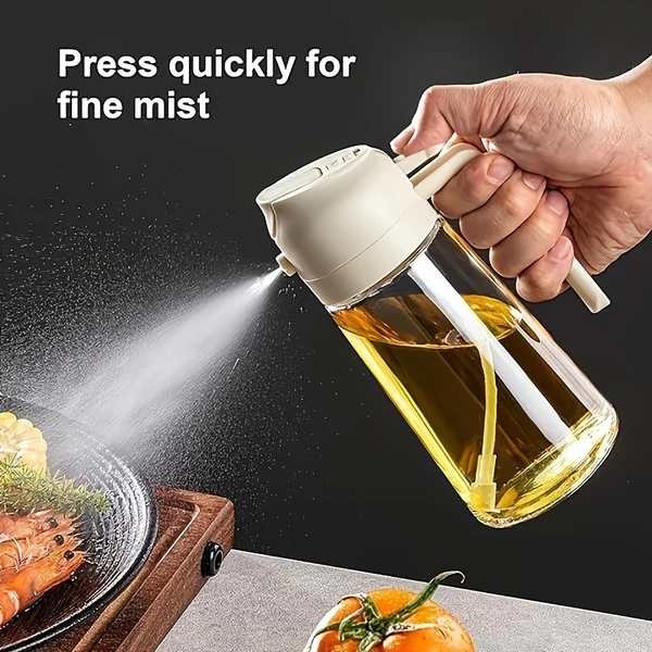 2-in-1 Oil Sprayer & Pourer | 15.89oz | Easy to Use